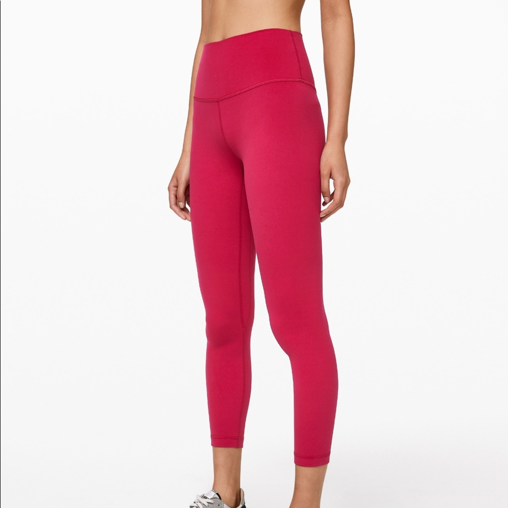 Lululemon align crop ruby red